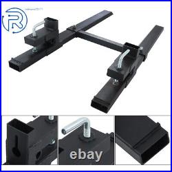 4000Lbs Quick Attach With Stabilizer Bar 60 Tractor Clamp On Pallet Forks Bucket