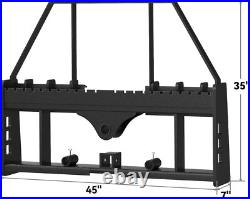 4000 LBS Capacity Pallet Fork Frame for Kubota Bobcat and Skid Steer Tractors