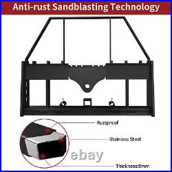 4000 LBS Capacity Pallet Fork Frame for Kubota Bobcat and Skid Steer Tractors