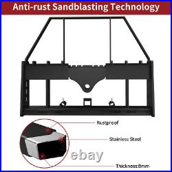4000 LBS Capacity Pallet Fork Frame for Kubota Bobcat and Skid Steer Tractors