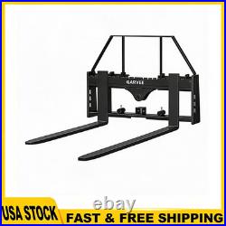 4000 Lbs Quick Attach Pallet Forks 45 Frame 48 Blades for Skid Steer Tractors