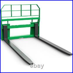 4000 Lbs Quick Attach Pallet Forks 45 Frame 48 Blades for Skid Steer Tractors
