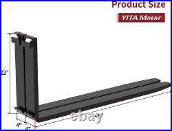 4000 Lbs Quick Attach Pallet Forks 45 Frame 48 Blades for Skid Steer Tractors