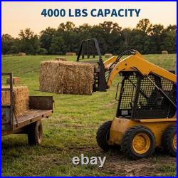 4000 Lbs Universal Skid Steer 45Pallet Fork Frame Attachment With48 Fork Blades