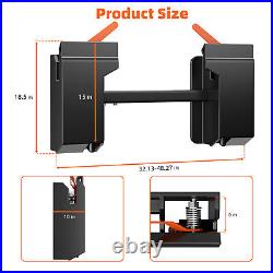 4000 lbs Universal Skid Steer Adjustable Quick Attach Adapter for Bobcats Kubota