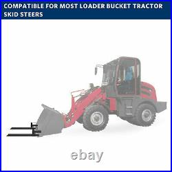4000lb Clamp On Forks Skid Steer Loader Tractor 60 Quick Attach Bucket Fork HD