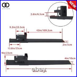 4000lb Clamp on Bucket Pallet Forks Tractor Loader Skid Steer Attach 60'