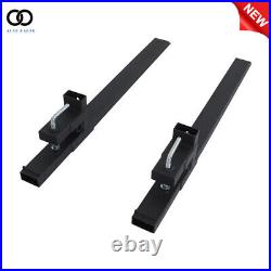 4000lb Clamp on Bucket Pallet Forks Tractor Loader Skid Steer Attach 60'