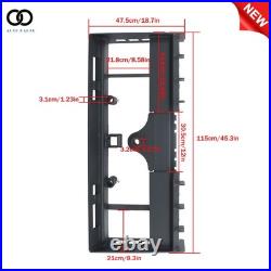 4000lb Heavy-Duty Pallet Fork Frame W Receiver Hitch & Spear Sleeves Skid Steer