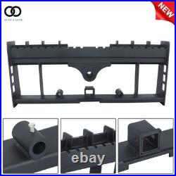 4000lb Heavy-Duty Pallet Fork Frame W Receiver Hitch & Spear Sleeves Skid Steer