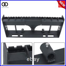4000lb Heavy-Duty Pallet Fork Frame W Receiver Hitch & Spear Sleeves Skid Steer