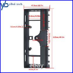 4000lb Heavy-Duty W Receiver Hitch & Spear Sleeves Skid Steer Pallet Fork Frame