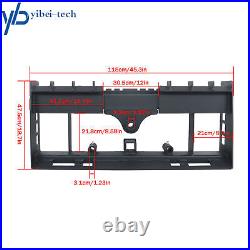 4000lb Heavy-Duty W Receiver Hitch & Spear Sleeves Skid Steer Pallet Fork Frame