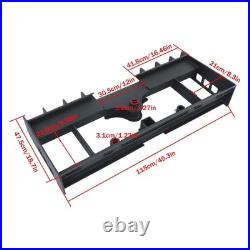 4000lb Heavy-Duty With Receiver Hitch & Spear Sleeves Skid Steer Pallet Fork Frame
