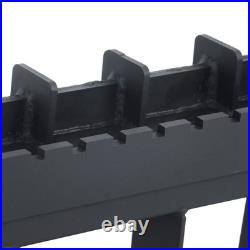 4000lb Heavy-Duty With Receiver Hitch & Spear Sleeves Skid Steer Pallet Fork Frame