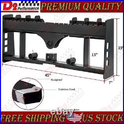 4000lb Skid Steer Pallet Fitk Frame WithReceiver Hitch& Spear Sleeves for Kubota