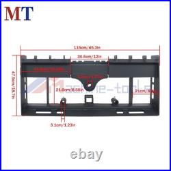 4000lb Skid Steer Pallet Fork Frame With Receiver Hitch & Spear Sleeves For Kubota