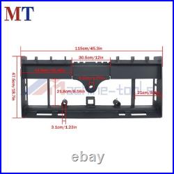 4000lb Skid Steer Pallet Fork Frame With Receiver Hitch & Spear Sleeves for Kubota