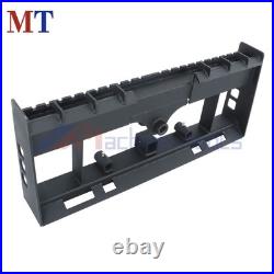 4000lb Skid Steer Pallet Fork Frame With Receiver Hitch & Spear Sleeves for Kubota