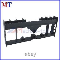 4000lb Skid Steer Pallet Fork Frame With Receiver Hitch & Spear Sleeves for Kubota