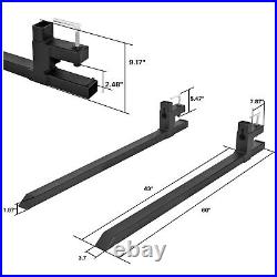 4000lb Tractor Pallet Forks Bucket Clamp On 60 For Skid Steer Loader