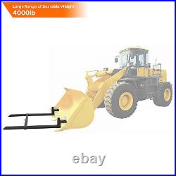 4000lb Tractor Pallet Forks Bucket Clamp On 60 For Skid Steer Loader
