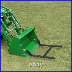 4000lb Tractor Pallet Forks Bucket Clamp On 60 For Skid Steer Loader