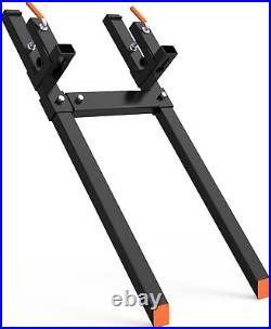 4000lbs 60 Tractor Pallet Forks Clamp On Skid Steer Loader BucketQuick Attach