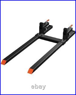 4000lbs 60 Tractor Pallet Forks Clamp On Skid Steer Loader BucketQuick Attach