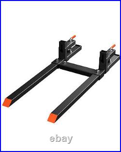 4000lbs 60 Tractor Pallet Forks Clamp On Skid Steer Loader BucketQuick Attach