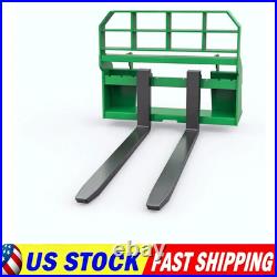 4000lbs Skid Steer Pallet Fork Attachment 46 Frame With48 Blades Fits Tractors
