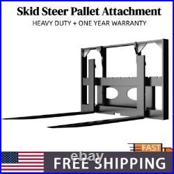 40 Skid Steer Pallet Fork Frame With 37 Blades Quick Attach 4000lbs