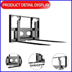 40 Skid Steer Pallet Fork Frame With 37 Blades Quick Attach 4000lbs