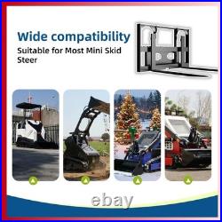 40 Skid Steer Pallet Fork Frame With 37 Blades Quick Attach 4000lbs