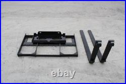 40 Skid Steer Pallet Fork Frame With 37 Blades Quick Attach 4000lbs