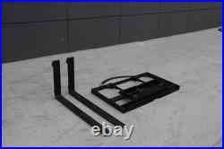 40 Skid Steer Pallet Fork Frame With 37 Blades Quick Attach 4000lbs