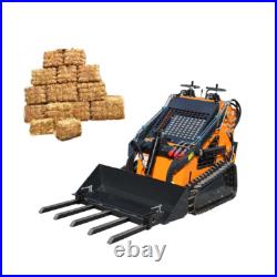 42 Clamp Debris Forks 2600lbs Tractor Bucket Pallet Landhonor Skid Steer Loader