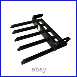 42 Clamp Debris Forks 2600lbs Tractor Bucket Pallet Landhonor Skid Steer Loader