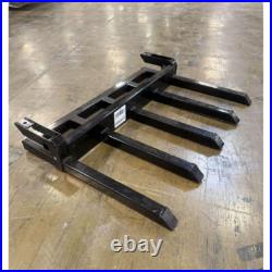 42 Clamp Debris Forks 2600lbs Tractor Bucket Pallet Landhonor Skid Steer Loader