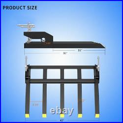 42 Durable Clamp-On Debris Fork for Tractor and Skid Steer Heavy Duty 2500 LBS