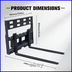 43 2000lbs Pallet Forks For Mini Skid Steer Loader Free Shipping USA Stock NEW