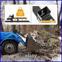 43 Clamp on Tractor Forks 2000lbs Capacity