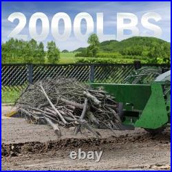 43 Heavy Duty Adjustable Forks with Stabilizer Bar for Skid Steer Tractors