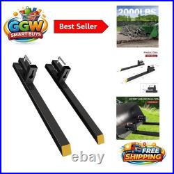 43 Heavy-Duty Skid Steer Forks 2000lbs Load Capacity for Versatile Use