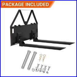 45Heavy Duty Skid Steer Pallet Forks for Tractors Attachment for Loaders 3200LB