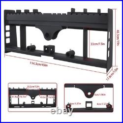 45 2500lbs Skid Steer Pallet Fork Frame for Kubota Bobcat Loaders Tractors