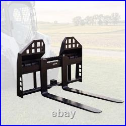 45 4000lb Pallet Fork Frame &48 Blades Attachment for Skid Steer Kubota Bobcat