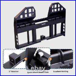 45 4000lb Pallet Fork Frame &48 Blades Attachment for Skid Steer Kubota Bobcat