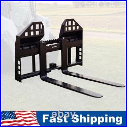 45 4000lbs Pallet Fork Frame & Blades Attachment for Skid Steer Kubota Bobcat