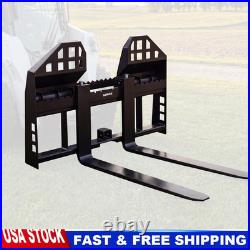 45 4000lbs Pallet Fork Frame & Blades Attachment for Skid Steer Kubota Bobcat